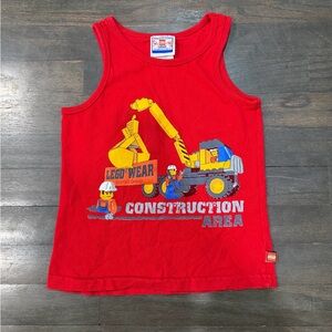 Vintage LEGO Wear Red Construction Tank Top
